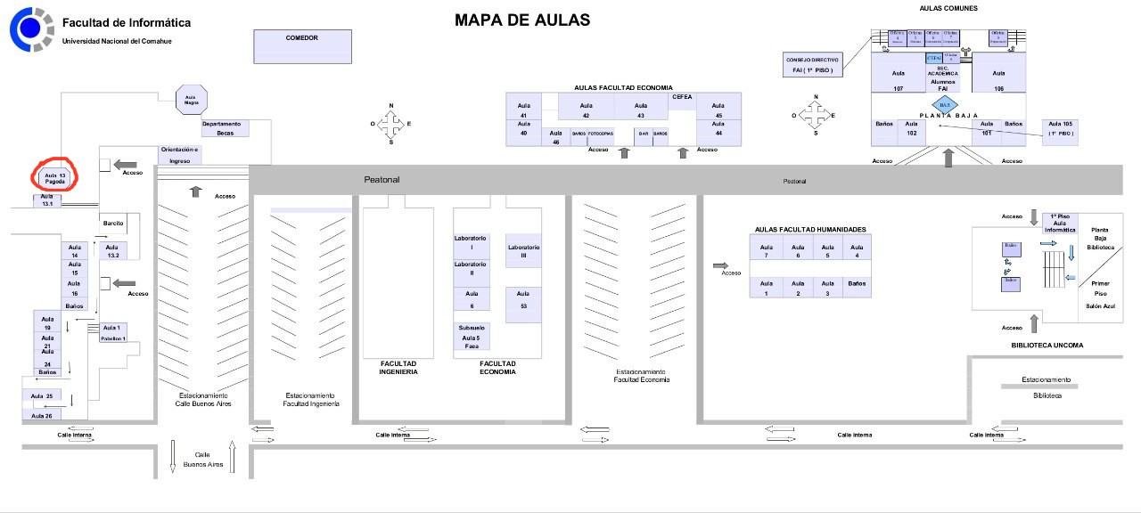 Mapa de Aulas